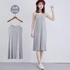 Verano nuevo vestido de tirantes largo delgado sexy falda sin mangas para llevar dentro y fuera falda base en stock al por mayor