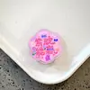 Pinzas de acrílico PP con forma de flor con derechos de autor y palabras de bendición, lindas pinzas para snacks PPJ con texto inspirador