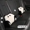 Almohada cervical para reposacabezas de coche de panda cómoda espuma viscoelástica cojín de asiento de coche universal cuatro estaciones cojín lumbar para coche