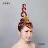 Jiaozhou Yangko tocado abanico apertura danza plaza danza cuadrada tocado de plaza danza clásica folclórica latina actuación de danza cuadrada por Mai Taibao