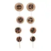Pendientes Colgantes de Flor con Estampado de Leopardo Manchado de Resina Aguja de Plata Lujo Accesible Pendientes de Gama Alta Moda Retro Pendientes Versátiles para Mujer