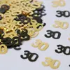 Decoración de Mesa para Fiesta de Aniversario del 50 Cumpleaños Confeti Digital de PVC Dorado Plateado Colorido Sprinkles Accesorios