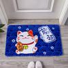 Tapetes de Piso Estampados de Franela, Alfombras, Felpudos para Puerta de Entrada, Tapetes Absorbentes de Agua de Secado Rápido, Tapetes Antideslizantes para Cocina y Baño al por Mayor