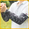 Mangas de Hielo Estilo Mezclilla para Pesca Mangas de Verano para Hombre Protección Solar Mangas Sueltas Ampliadas Mangas de Seda de Hielo para Conducir y Ciclismo