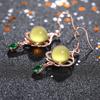 Aretes Nudo Chino Diseño Estilo Palacio Ketang Joyería Aretes con Pin de Plata 925 con Incrustaciones de Lamper de Segunda Generación Aretes