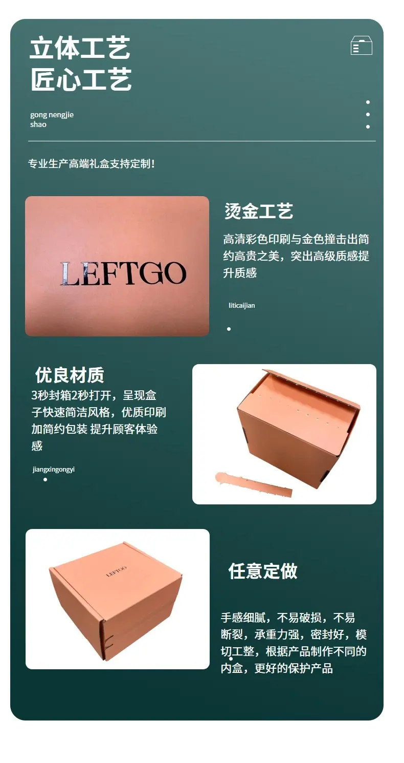 拉链飞机盒