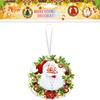 Sombrero de Papá Noel, árbol de Navidad, campana, adornos de panal, bandera navideña, abanico de papel, soporte para pastel de flores, adornos en espiral