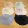 Sombrero de Protección Solar de Nuevo Estilo para Mujer, Sombrilla de Verano de Ala Ancha Transpirable de Seda de Hielo, Sombrero de Pescador con Chal, Sombrero de Sol con Protección UV