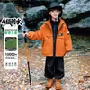 Chaqueta Tres en Uno con Capucha para Niños Ropa de Abrigo de Otoño para Niños 2026 Nueva Elegante Cortavientos a Prueba de Tres Elementos para Niños