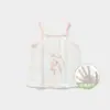 Camisola de verano para bebé niña, top fino y transpirable de algodón puro para niños pequeños, prenda interior para proteger la barriga, ropa de verano para bebés