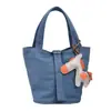 Bolsa Infantil Transfronteiriça 2026 com Pingente de Pônei Fofo, Bolsa Cesta Unissex para Crianças, Bolsa de Mão de Lona Casual Leve Estilo Coreano