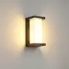 Luminária de Parede à Prova d'Água para Exterior LED Alumínio Iluminação para Cima e para Baixo Luminária de Pátio Varanda de Villa Corredor Porta Luminária de Parede IP65