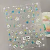 Pegatinas para Uñas de Bola de Navidad Aurora Múltiples Estilos Disponibles Estampado en Caliente Láser Invierno Pegatinas para Uñas de Navidad Estilo TJ