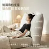 Cama tapizada de tela estilo nube en color crema para dormitorio principal, cama matrimonial con tela de terciopelo de oso, extraíble y lavable, cama de boda tapizada suave para uso doméstico