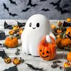 Adornos Pequeños de Fantasma para Halloween Transfronterizos, Decoración Creativa para el Hogar, Adornos Lindos de Fantasma para Escritorio, Artesanías de Resina