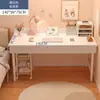 Penteadeira para Quarto de Menina, Mesa de Maquiagem Dois em Um, Novo Modelo 2025, Estilo Creme, Luxo Leve, Sensação de Alta Qualidade, Mesa de Escrita para Casa