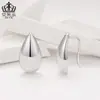 Pendientes de Gota de Agua de Alto Brillo Estilo Europeo y Americano de Nicho Aifulu Pendientes Personalizados Chapados en Cobre Platino Pendientes de Plata Joyería para Mujeres