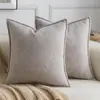 Elegante funda de almohada de terciopelo estilo francés, cojín estilo ins, moderno y simple, cómodo para sala de estar y sofá del hogar