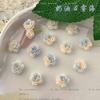 Novo Névoa de Creme Acessórios para Nail Art Marítima Mistura de Vaga-lume Luminoso Camélia Acessórios para Nail Art Borboleta Pequena Sacola de Materiais