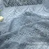 Tecido de renda leve, tecido de saia vazada jacquard de renda com folhas, material de renda