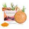Sabonete em barra de shampoo de cúrcuma novo transfronteiriço sabonete de gengibre sabonete em barra de shampoo de cúrcuma bolo de shampoo sabonete artesanal