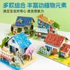 Quebra-Cabeça Estéreo 3D Brinquedo Educativo Montagem Cenário Casa Interativo Pai-Filho Feito à Mão DIY Montagem de Cena