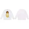 Moletom BAPE com estampa de cabeça de macaco estilo japonês, tendência transfronteiriça, gola redonda, unissex, corte solto, jaqueta de manga curta para outono e inverno
