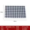 Estilo europeu poliéster impermeável placemat antiderrapante Western placemat doméstico xadrez isolado mesa de jantar de duas cores tapete transfronteiriço atacado