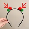 Diadema de Cabeza de Reno Navideña Linda Diadema de Disfraz Decoración de Astas para Niños Pinza para el Cabello Regalo Adorno para el Cabello de Niña Pequeña