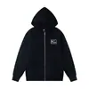 Sudadera con cremallera bordada Stussy x NK Cruzada Conjunto casual deportivo con felpa Juego de joggers holgados