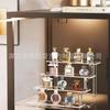 Suporte de acrílico transparente suporte de exibição para 3 camadas de acrílico para decoração e armazenamento
