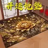 Felpudo de Buena Fortuna para Entrada Interior, Alfombra Resistente a la Suciedad y Absorbente de Polvo, Fácil de Limpiar, Alfombra Decorativa para Pasillo y Sala de Estar, Alfombra Absorbente de Agua
