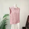 Zhi LiNova Blusa Jacquard Estilo Chinês 26 Verão Nova Regata Pulôver Sem Mangas Top Fresco e Juvenil