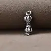 Plata de Ley 925 Plata Tailandesa Vajra Colgante Instrumento DIY Pulsera Hecha a Mano Cuentas Collar de Cristal Accesorios de Joyería Venta al por Mayor