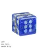 Dados de cristal natural de 16 mm transfronterizos, divertido accesorio para puntuar juegos de mesa, dados de piedra semipreciosa con esquinas rectas arenados