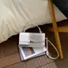 Bolso Pequeño Texturizado con Patrón de Cocodrilo Transfronterizo para Mujer 2026 Nuevo Estilo Bolso de Mano con Bloques de Color Elegante Bolso Cruzado de Alta Gama
