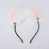 Diadema de Orejas de Gato de Peluche Lindo Lazo con Cascabel para Mujer Accesorios para el Cabello Transformados de Celebridad de Internet de TikTok Estilo Japonés Súper Hada