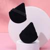 Esponja Triangular para Polvo de Maquillaje, Forma de Abanico, Terciopelo Corto Flocado, Almohadilla Esponjosa para Fijar Maquillaje, Venta al por Mayor, Transfronterizo, para Polvo Suelto, Polvo Seco