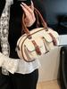 Bolso Almohada Retro de Nicho Transfronterizo para Mujer Modelo Nuevo 2026 Bolso Boston Bolso de Mano para Viaje Bolso de Hombro