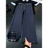 Pantalones casuales tipo gofre de panal estilo americano para hombre, otoño, transpirables, de bloques de color, pierna recta, deportivos casuales