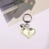 Chaveiro/Pingente de Bolsa DIY Acrílico Transparente Colorido 3D Laço Coração Simples, Doce, Versátil