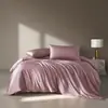 Dongdixing Minimalista 100S Algodão de Fibra Longa de Xinjiang Conjunto de Roupa de Cama de Quatro Peças, Lençol de Cama e Capa de Edredom de Cor Sólida de Luxo Leve de Alta Qualidade