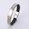 Pulsera estilo punk nueva al por mayor de fábrica serie delfín personalizada acero inoxidable pu pulsera para hombre pareja