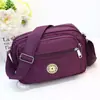 Bolso Cruzado de Hombro Único de Tela Oxford para Mujeres de Mediana Edad y Mayores, Bolso Ligero de Lona con Estampado Floral, Bolso Cuadrado Pequeño, Popular para Venta Ambulante