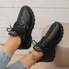 Zapatos de Algodón Gruesos y Cálidos de Talla Grande para Comerciantes Extranjeros, Personas de Mediana Edad y Mayores, Superficie de Cuero Impermeable, Ligeros, Suela Suave, Cierre de Cordones, Nuevo Estilo de Invierno, Zapatos de Algodón para Mujer
