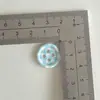 Botões Listrados Coloridos de 18mm para Joias DIY, Materiais Artesanais, Botões para Roupas, Sapatos e Meias, Acessórios, Botões Redondos Estampados