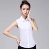 Cuello falso color liso talla grande talla grande talla grande chica muy gorda camisa sin mangas cuello cuello falso camisa cuello puntiagudo suéter todo a juego