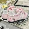 Tenis Rosas de Entrenamiento Moral para Mujer 2025 Verano Nuevo Chic Nicho Estilo Coreano Punta Redonda Estudiante Deportes y Ocio Zapatos Blancos