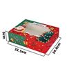 Paquete de 4/6/12 Caja de Embalaje para Cupcakes Navideños Caja Ma Fen Caja de Embalaje para Postres Caja para Tartaletas de Huevo Caja para Pastelería