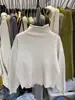 Solo Hogar VI+2026 Otoño/Invierno Estilo Coreano Sencillo Versátil Adelgazante Cuello Alto de Punto de Botones Cardigan para Mujer 99850